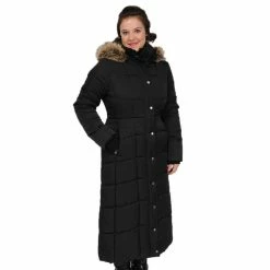 Women's Excelled Hooded Long Puffer Coat -Tennessee Titans Gear shop 1827942 Black