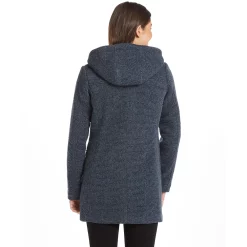 Alternative view of Women's Weathercast Hooded Midweight Zip Front Wool Blend Walker Jacket