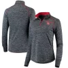 Women's Colosseum Black Houston Cougars Bikram Quarter-Zip Pullover Jacket