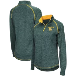 Women's Colosseum Green Baylor Bears Bikram Quarter-Zip Pullover Jacket -Tennessee Titans Gear shop 4047340 ALT