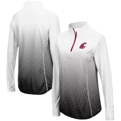 Women's Colosseum Black Washington State Cougars Magic Ombre Quarter-Zip Raglan Jacket 6 Women's Colosseum Black Washington State Cougars Magic Ombre Quarter-Zip Raglan Jacket -Tennessee Titans Gear shop 4047482 ALT