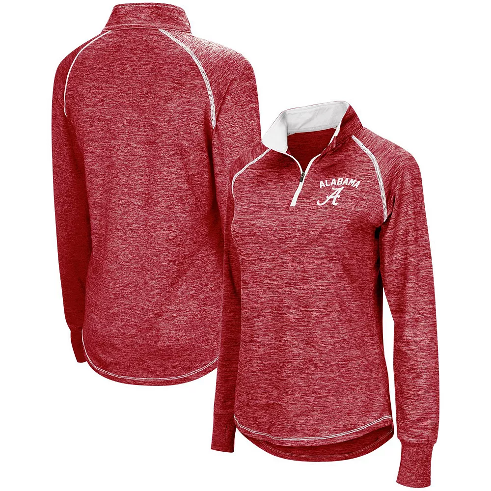 Women's Colosseum Crimson Alabama Crimson Tide Bikram Quarter-Zip Pullover Jacket 3 Women's Colosseum Crimson Alabama Crimson Tide Bikram Quarter-Zip Pullover Jacket