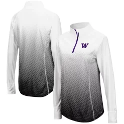 Women's Colosseum Black Washington Huskies Magic Ombre Quarter-Zip Raglan Jacket 6 Women's Colosseum Black Washington Huskies Magic Ombre Quarter-Zip Raglan Jacket -Tennessee Titans Gear shop 4086011 ALT