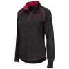 Women's Colosseum Black Alabama Crimson Tide Bikram 1/4 Zip Long Sleeve Jacket 1 Women's Colosseum Black Alabama Crimson Tide Bikram 1/4 Zip Long Sleeve Jacket -Tennessee Titans Gear shop 4088883