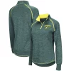 Women's Colosseum Green Oregon Ducks Bikram Quarter-Zip Pullover Jacket