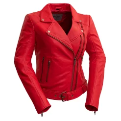Women's Whet Blu Chloe Asymmetrical Leather Jacket