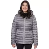 Women's Halitech Hooded Packable Puffer Jacket -Tennessee Titans Gear shop 4305672 Gray