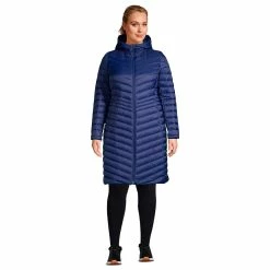 Plus Size Lands' End Ultralight Packable Long Down Coat 15 Plus Size Lands' End Ultralight Packable Long Down Coat -Tennessee Titans Gear shop 4427038 Deep Sea Navy