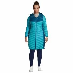 Plus Size Lands' End Ultralight Packable Long Down Coat 22 Plus Size Lands' End Ultralight Packable Long Down Coat -Tennessee Titans Gear shop 4427038 Peacock Teal