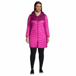 Plus Size Lands' End Ultralight Packable Long Down Coat 21 Plus Size Lands' End Ultralight Packable Long Down Coat -Tennessee Titans Gear shop 4427038 Verbena