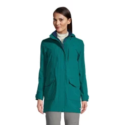 Alternative view of Petite Lands' End Classic Squall Hooded Raincoat