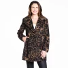 Women's Fleet Street Wool-Blend Cocoon Leopard Print Coat 1 Women's Fleet Street Wool-Blend Cocoon Leopard Print Coat -Tennessee Titans Gear shop 4567753