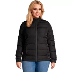 Plus Size Lands' End Down Puffer Jacket 8 Plus Size Lands' End Down Puffer Jacket -Tennessee Titans Gear shop 4568213 Black