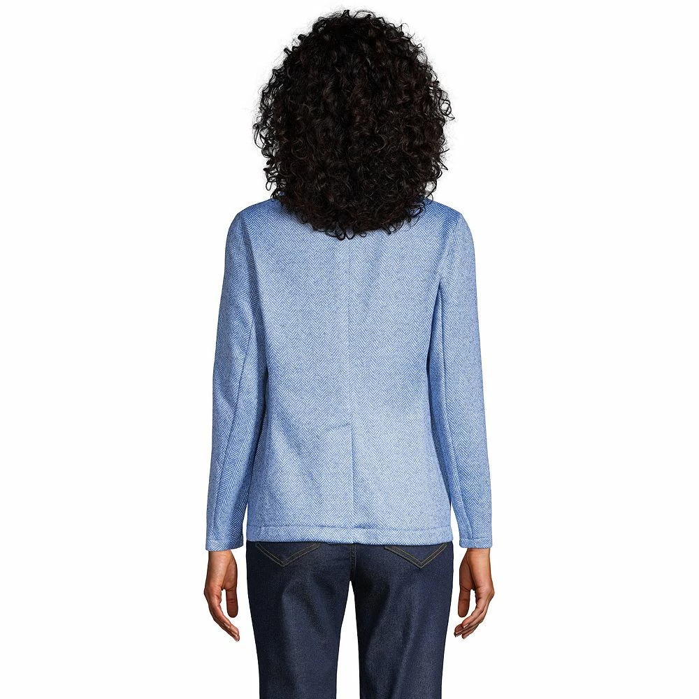 Petite Lands' End Sweater Fleece Blazer 6 Petite Lands' End Sweater Fleece Blazer - Image 4