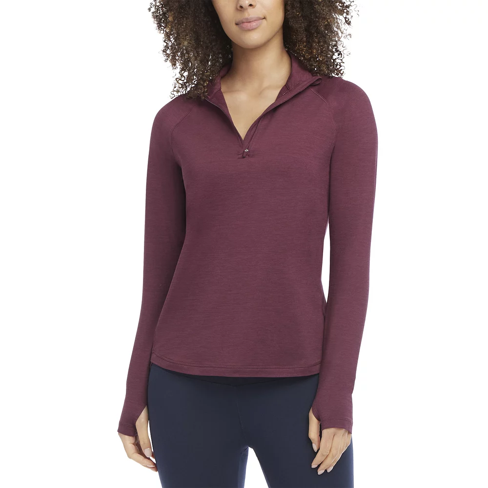 Women's Jockey Sport® Brushed Jersey Half-Zip Top 12 Women's Jockey Sport® Brushed Jersey Half-Zip Top - Image 10