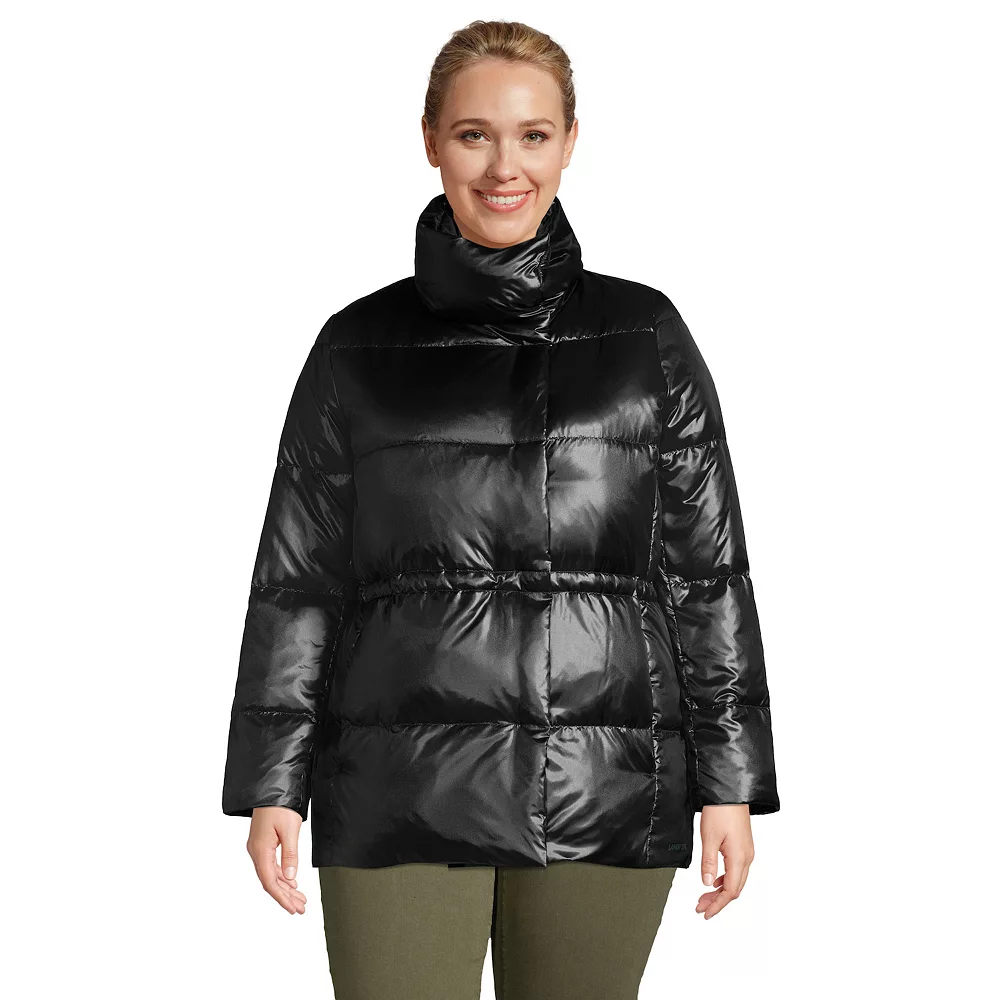Plus Size Lands' End Quilted Wrap Down Jacket 3 Plus Size Lands' End Quilted Wrap Down Jacket