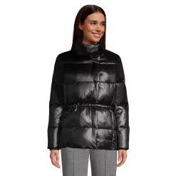 Women's Lands' End Quilted Wrap Down Jacket 5 Women's Lands' End Quilted Wrap Down Jacket -Tennessee Titans Gear shop 4657720 Black