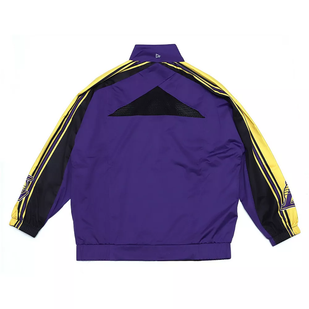 Women's Qore Purple Los Angeles Lakers Throwback Team Full-Zip Windbreaker Jacket 6 Women's Qore Purple Los Angeles Lakers Throwback Team Full-Zip Windbreaker Jacket - Image 4