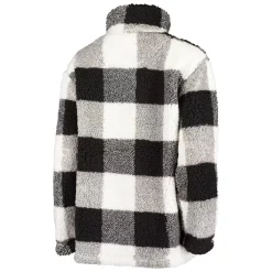 Women's G-III 4Her by Carl Banks Black Baltimore Ravens Sherpa Plaid Quarter-Zip Jacket 9 Women's G-III 4Her by Carl Banks Black Baltimore Ravens Sherpa Plaid Quarter-Zip Jacket -Tennessee Titans Gear shop 4823966 ALT3