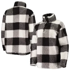 Women's G-III 4Her by Carl Banks Black New Orleans Saints Sherpa Plaid Quarter-Zip Jacket 7 Women's G-III 4Her by Carl Banks Black New Orleans Saints Sherpa Plaid Quarter-Zip Jacket -Tennessee Titans Gear shop 4832284 ALT