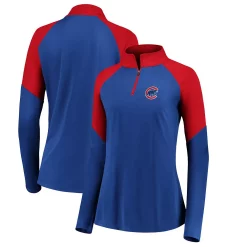 Women's Fanatics Branded Royal/Red Chicago Cubs Primary Logo Raglan Quarter-Zip Jacket 6 Women's Fanatics Branded Royal/Red Chicago Cubs Primary Logo Raglan Quarter-Zip Jacket -Tennessee Titans Gear shop 4906215 ALT