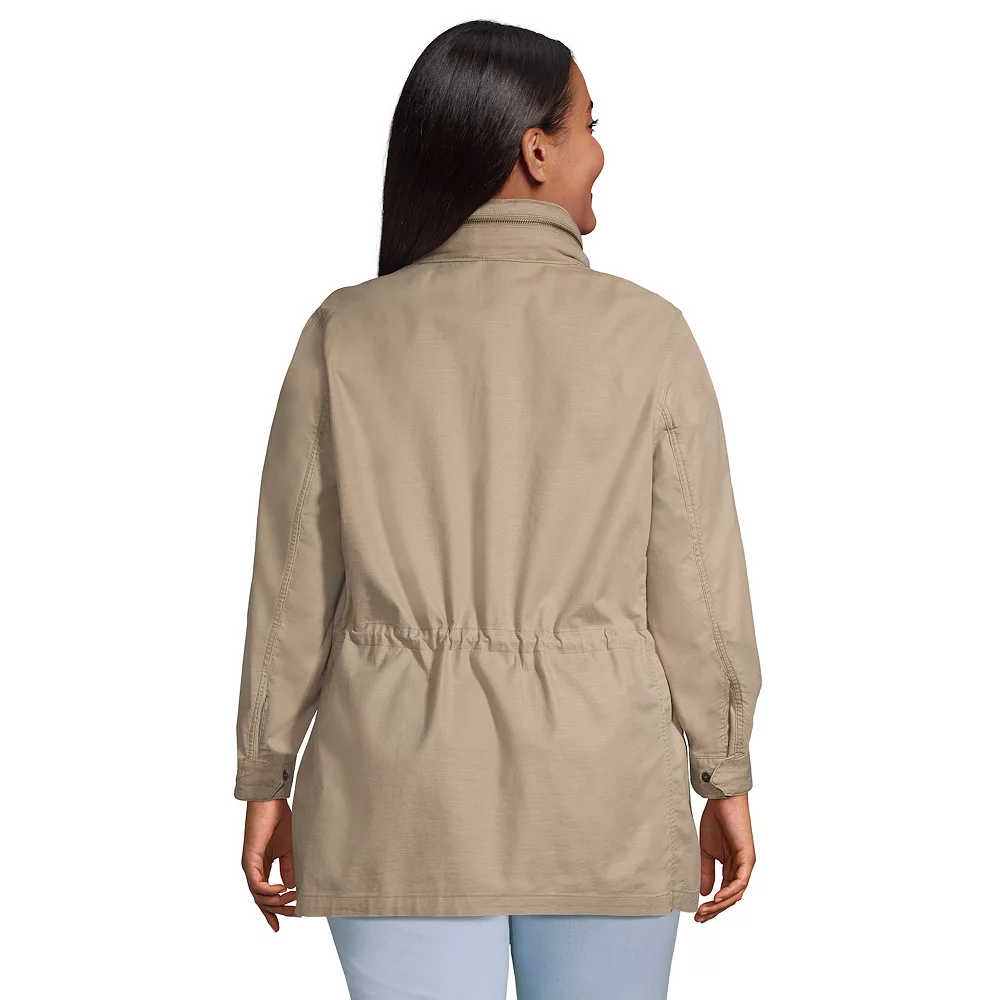 Plus Size Lands' End Hooded Cargo Jacket 7 Plus Size Lands' End Hooded Cargo Jacket - Image 5