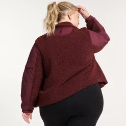 Alternative view of Plus Size FLX Boucle Mixed-Media Jacket