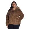 Plus Size Weathercast Faux-Fur Bomber Jacket 2 Plus Size Weathercast Faux-Fur Bomber Jacket -Tennessee Titans Gear shop 5042058 Walnut