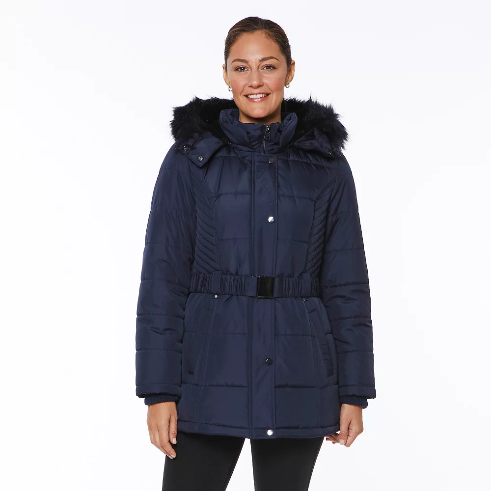 Women's d.e.t.a.i.l.s Faux-Fur Hood Parka Jacket 4 Women's d.e.t.a.i.l.s Faux-Fur Hood Parka Jacket - Image 2