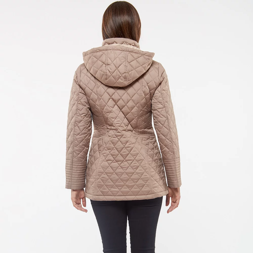 Women's d.e.t.a.i.l.s Hooded Quilted Jacket 6 Women's d.e.t.a.i.l.s Hooded Quilted Jacket - Image 4