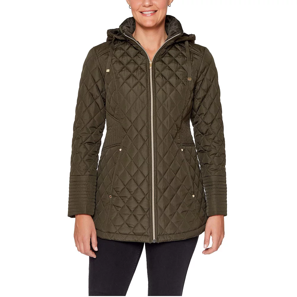 Women's d.e.t.a.i.l.s Hooded Quilted Jacket 4 Women's d.e.t.a.i.l.s Hooded Quilted Jacket - Image 2