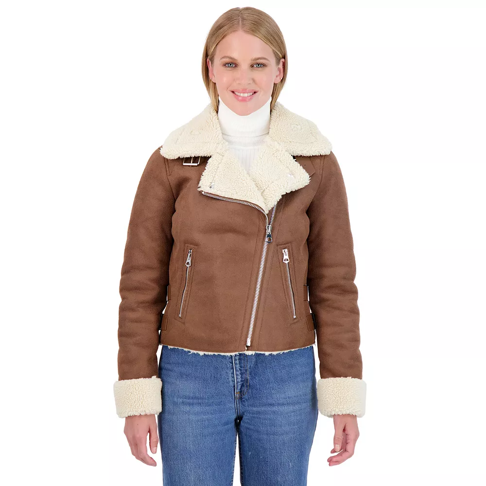 Juniors' Sebby Shearling Moto Jacket 3 Juniors' Sebby Shearling Moto Jacket