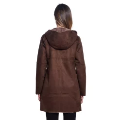 Women's Gallery Hooded Faux-Suede Coat 7 Women's Gallery Hooded Faux-Suede Coat -Tennessee Titans Gear shop 5119227 ALT