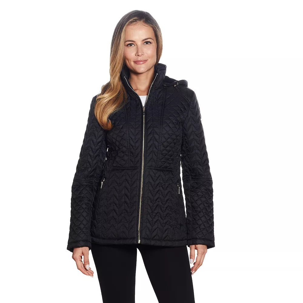 Women's Gallery Faux-Fur Hood Quilted Jacket 5 Women's Gallery Faux-Fur Hood Quilted Jacket - Image 3