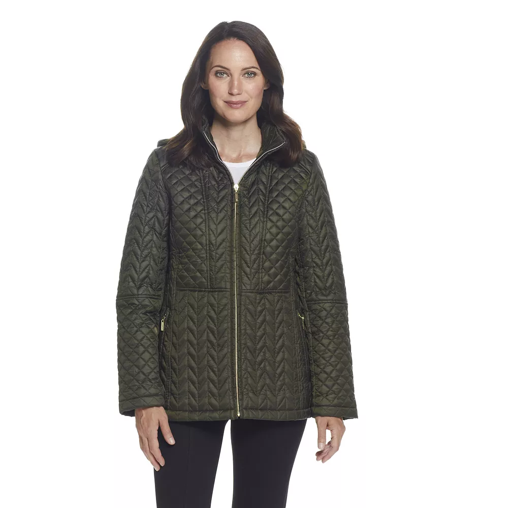 Women's Gallery Faux-Fur Hood Quilted Jacket 4 Women's Gallery Faux-Fur Hood Quilted Jacket - Image 2