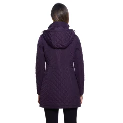 Women's Gallery Faux-Fur Hood Quilted Jacket 8 Women's Gallery Faux-Fur Hood Quilted Jacket -Tennessee Titans Gear shop 5119240 ALT