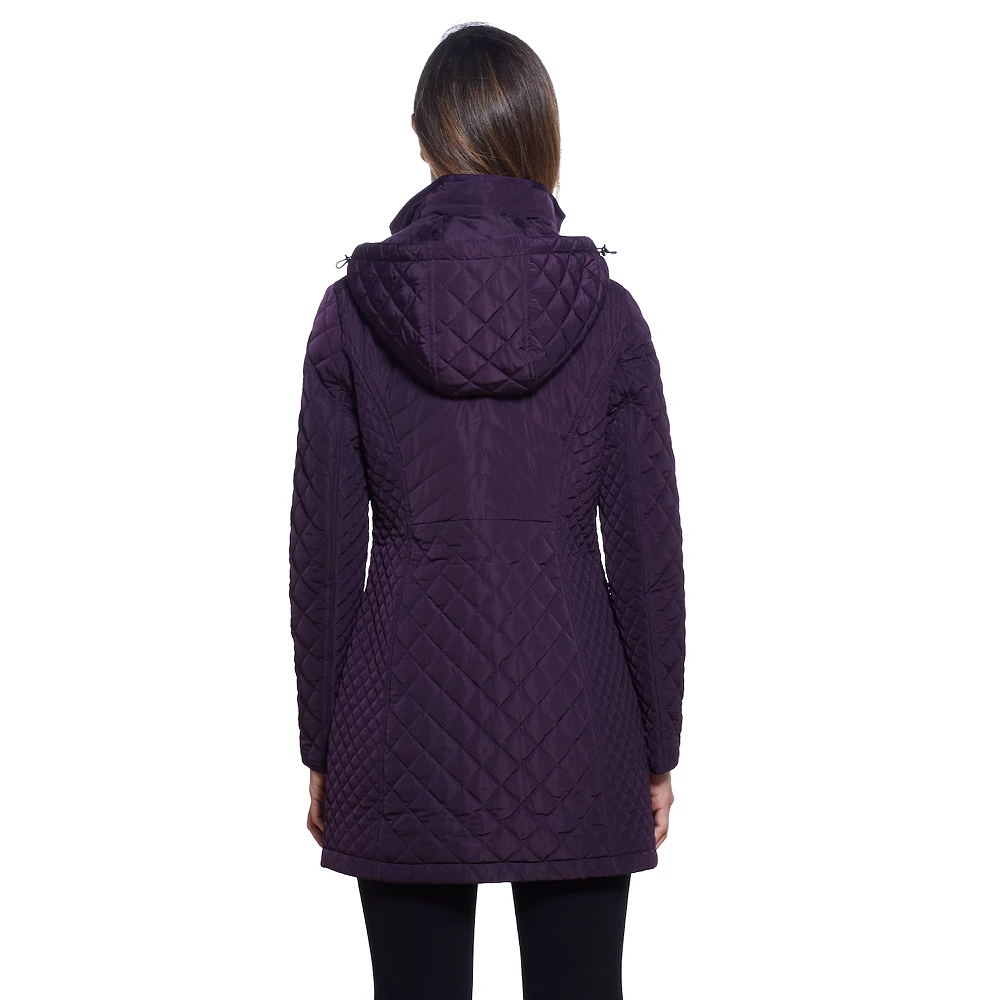 Women's Gallery Faux-Fur Hood Quilted Jacket 5 Women's Gallery Faux-Fur Hood Quilted Jacket - Image 3
