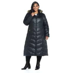 Plus Size Gallery Faux-Fur Hood Chevron Long Puffer Coat 8 Plus Size Gallery Faux-Fur Hood Chevron Long Puffer Coat -Tennessee Titans Gear shop 5119260 ALT2
