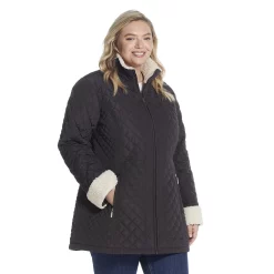 Plus Size Gallery Sherpa-Trim Quilted Jacket 10 Plus Size Gallery Sherpa-Trim Quilted Jacket -Tennessee Titans Gear shop 5119271 ALT2