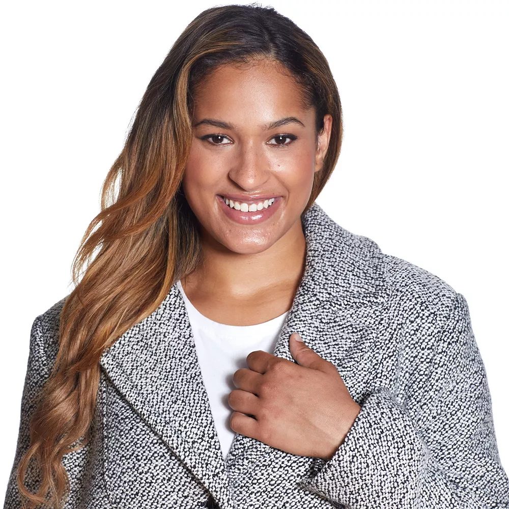 Plus Size Gallery Tweed Wool-Blend Walker Coat 7 Plus Size Gallery Tweed Wool-Blend Walker Coat - Image 5
