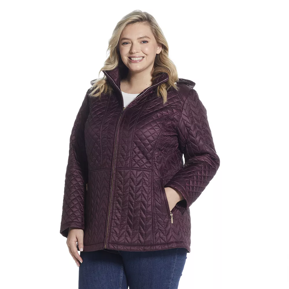 Plus Size Gallery Faux-Fur Hood Quilted Jacket 5 Plus Size Gallery Faux-Fur Hood Quilted Jacket - Image 3