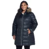 Plus Size Gallery Faux-Fur Hood Puffer Coat