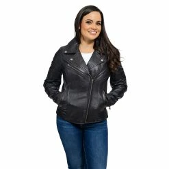 Alternative view of Women's Whet Blu Asymmetrical Moto Leather Jacket