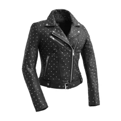 Women's Whet Blu Claudia Studded Leather Jacket 13 Women's Whet Blu Claudia Studded Leather Jacket -Tennessee Titans Gear shop 5183610 ALT3