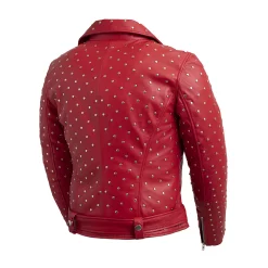 Women's Whet Blu Claudia Studded Leather Jacket 14 Women's Whet Blu Claudia Studded Leather Jacket -Tennessee Titans Gear shop 5183610 ALT4