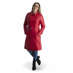 Alternative view of Women's Whet Blu Ashley Leather Trench Coat