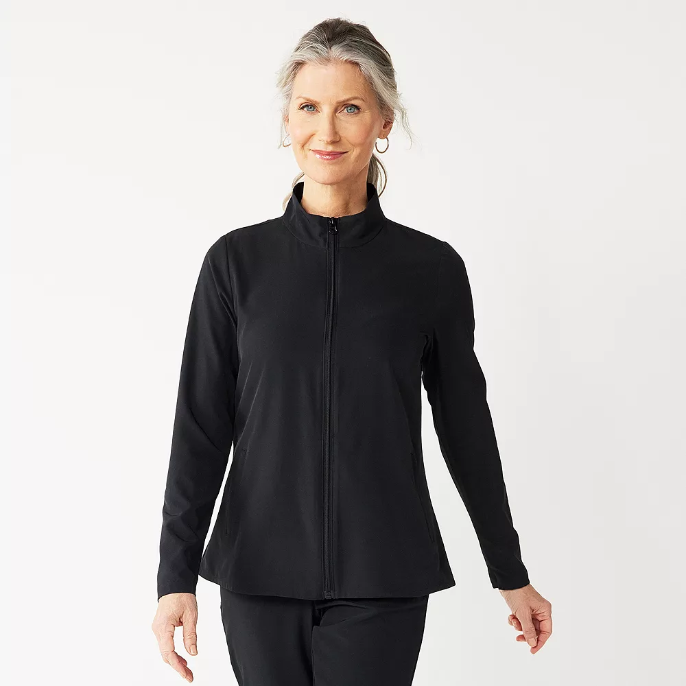Women's Croft & Barrow® Classic Comfort Collection Zip Jacket 4 Women's Croft & Barrow® Classic Comfort Collection Zip Jacket - Image 2