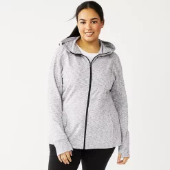 Plus Size Tek Gear® Essential Hooded Jacket 19 Plus Size Tek Gear® Essential Hooded Jacket -Tennessee Titans Gear shop 5227131 White Black