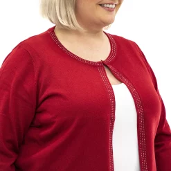 Plus Size Nina Leonard Stud Detail Bolero -Tennessee Titans Gear shop 5274007 ALT2