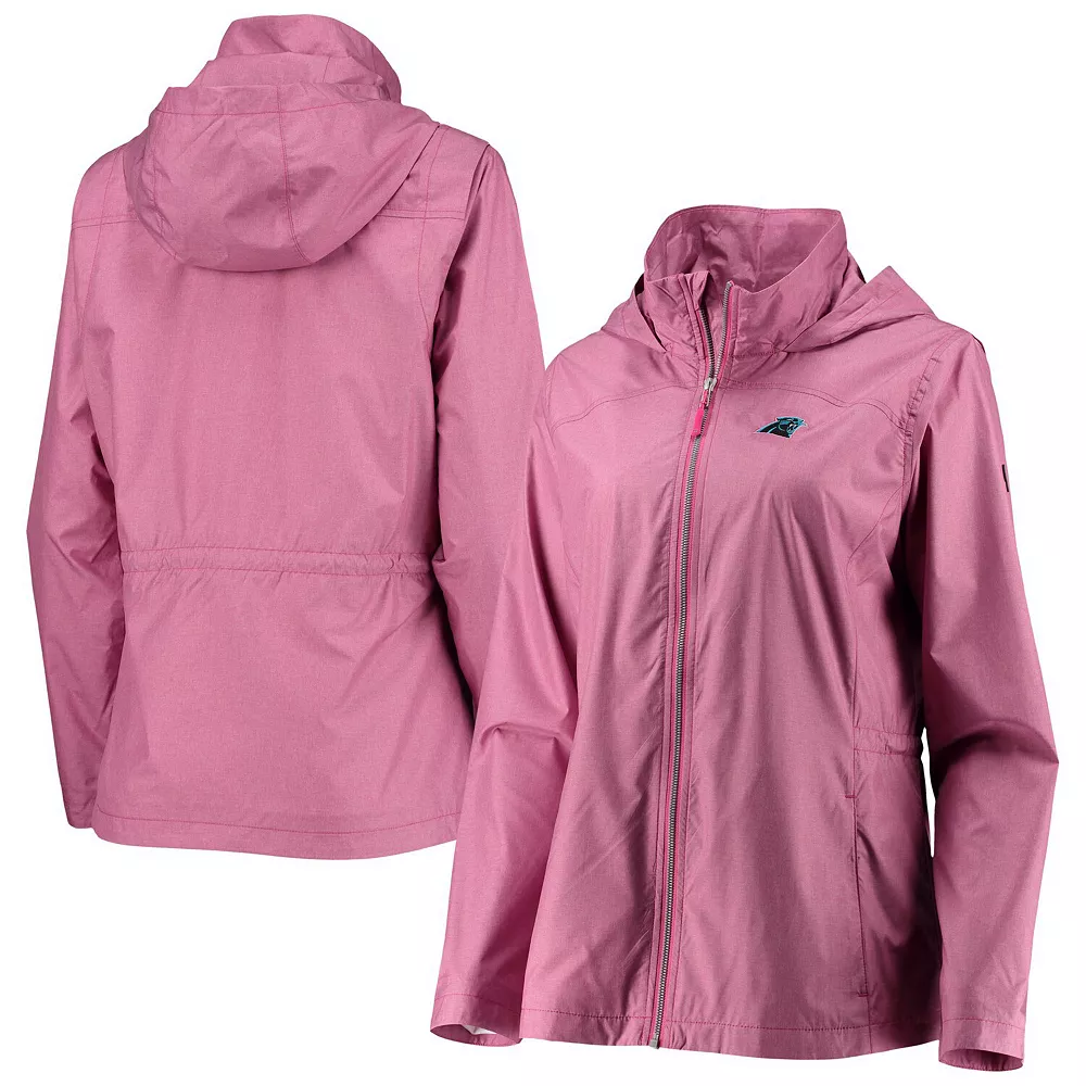 Women's Cutter & Buck Pink Carolina Panthers Packable Full-Zip WeatherTec Jacket 4 Women's Cutter & Buck Pink Carolina Panthers Packable Full-Zip WeatherTec Jacket - Image 2